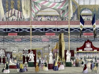 Interior of the Great Exhibition, Italian Department, by Chevanne, pub. by Read & Co. by English School